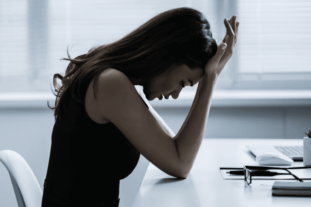 employee in a toxic workplace